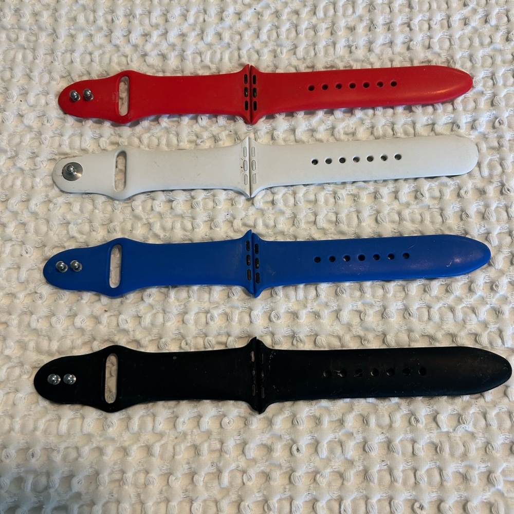 Set of Four Colorful Watch Bands For Apple Watch